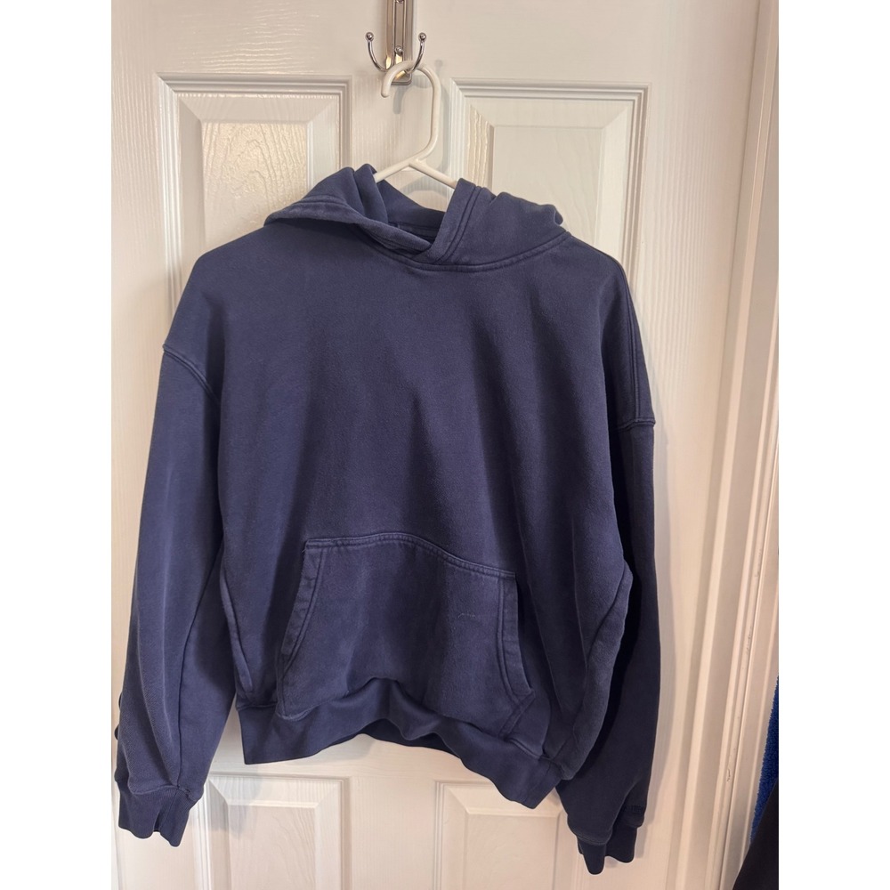 Hollister Baggy Fit Navy Blue Oversized Pullover Hoodie